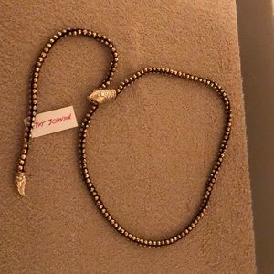 Betsey Johnson snake lariat necklace